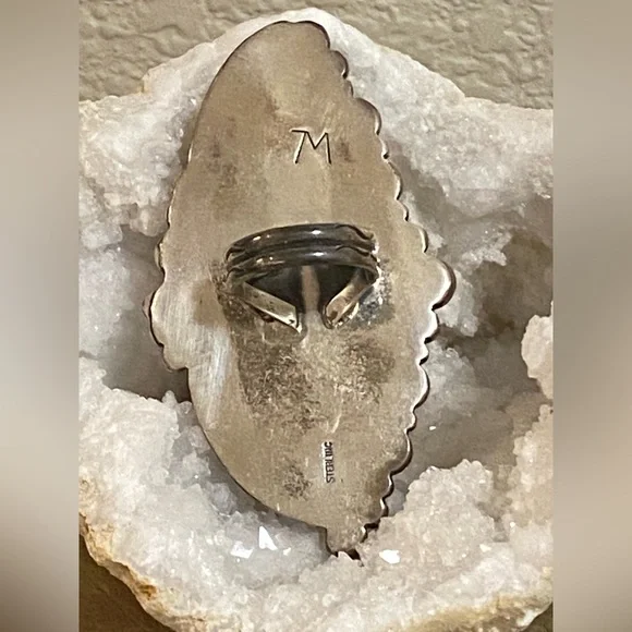 Knockout Gorgeous Sterling Owyhee Jasper Ring - Picture 8 of 10